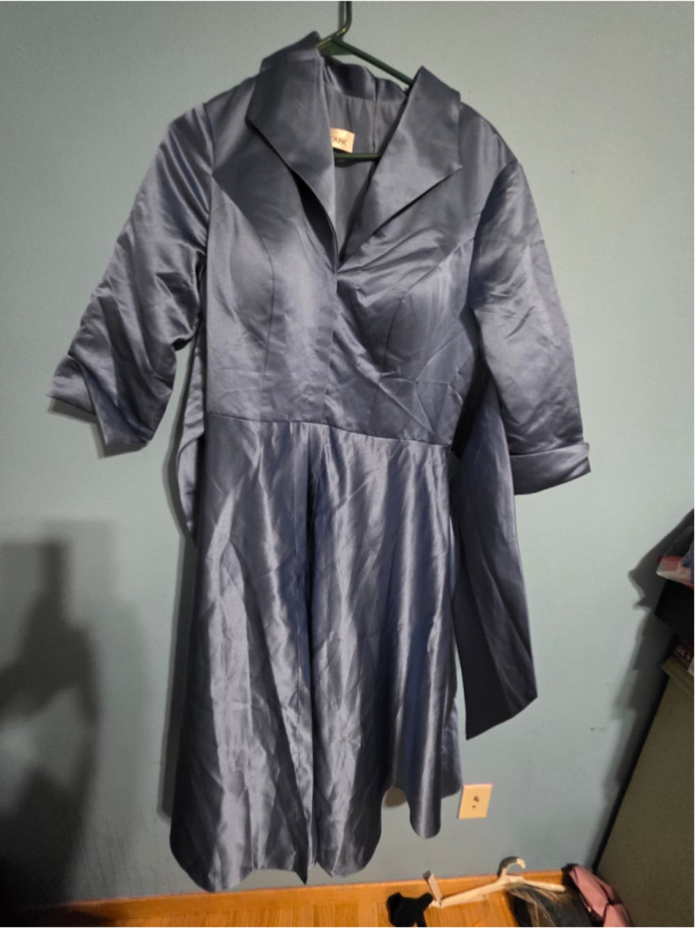 Women's JJ's House Midi Dress Slate Blue Size 14 bridesmaid wedding formal nwt